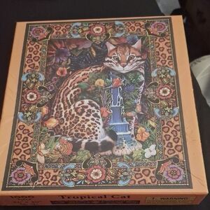 Tropical Cat Puzzle by Unknown Brand - Multicolor